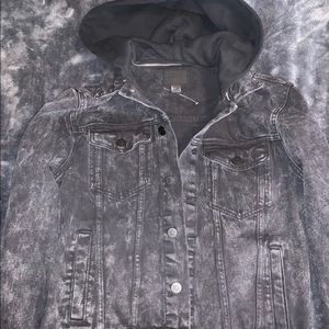 forever 21 black denim jean jacket